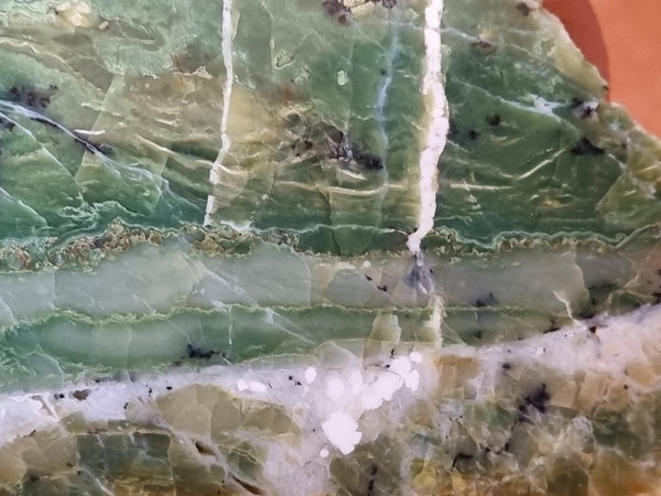 Polished Green Opal slab GRN92