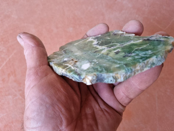 Polished Green Opal slab GRN93.