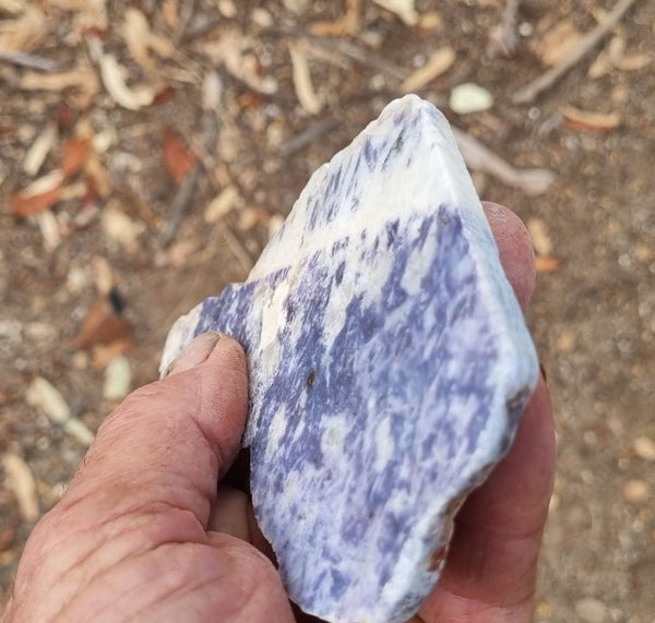Polished Blue Lepidolite slab BL242