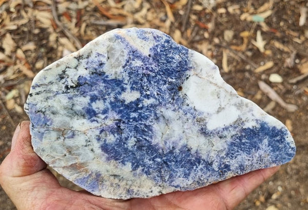Polished Blue Lepidolite slab BL243