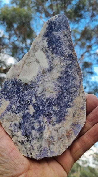 Polished Blue Lepidolite slab BL243