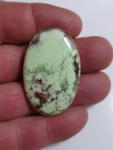 LCC103 Lime Magnesite cabochon.