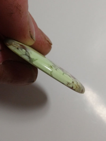 LCC103 Lime Magnesite cabochon.