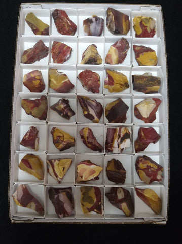 Box of Mookaite rough.  MKR 175