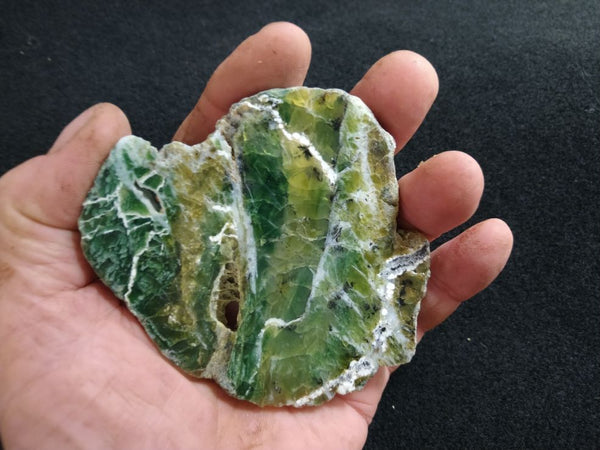 Polished Green Opal slab GREEN65