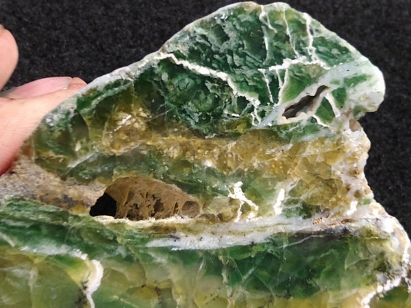 Polished Green Opal slab GREEN65