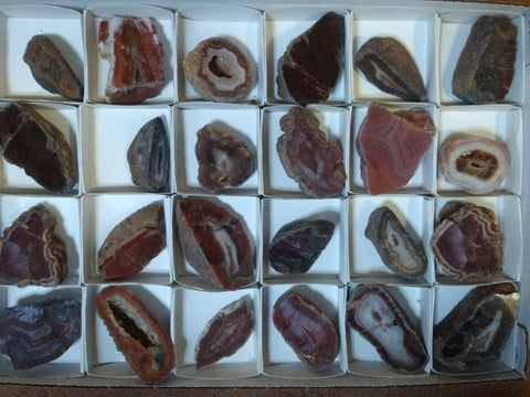 Box of Polished Pilbara Agates PA260